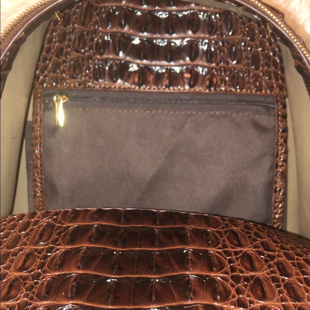 🤩🔥Deep Chocolate Crocodile-Embossed Backpack with Wallet❤️ - Picture 12 of 14